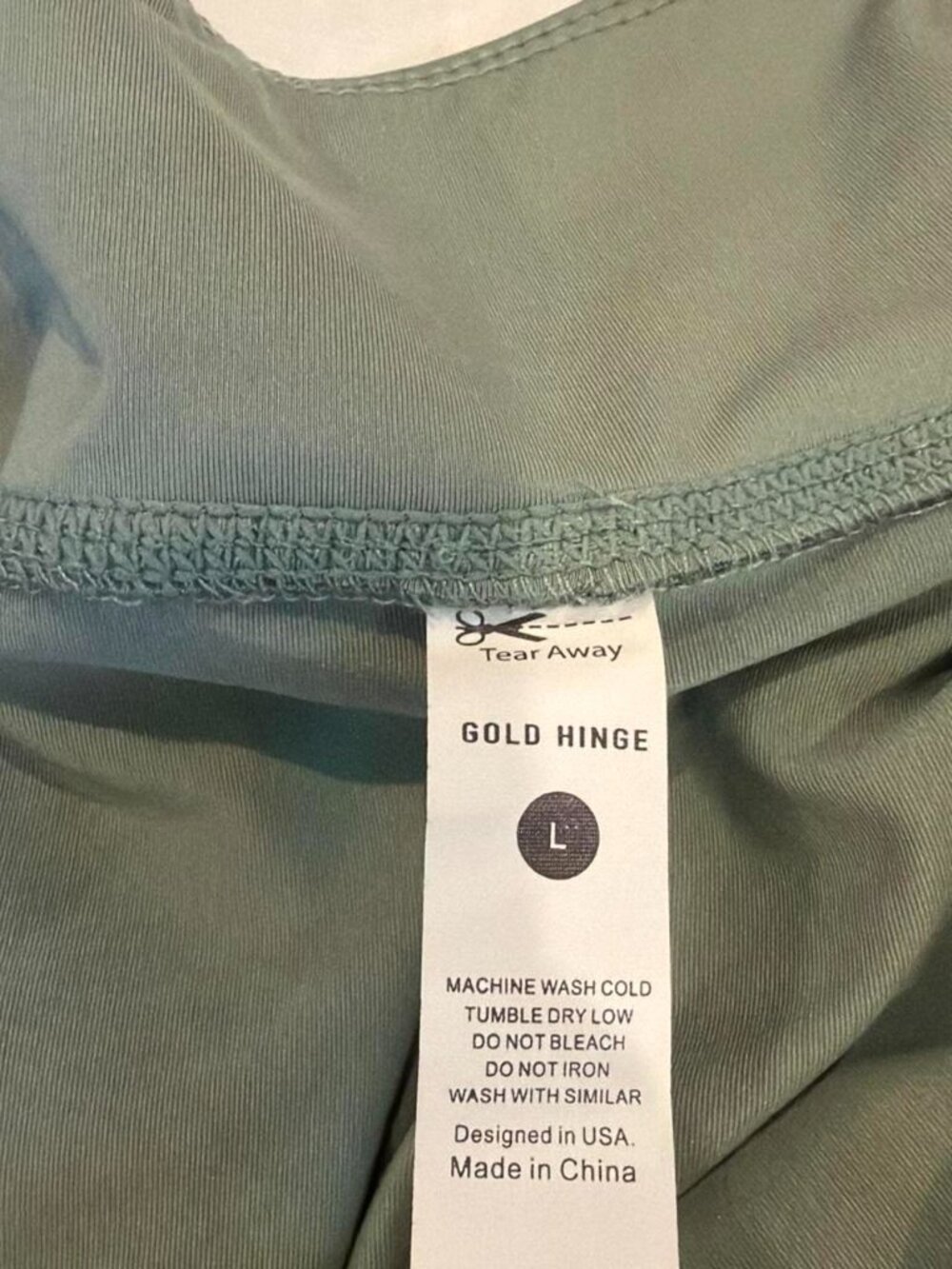 Gold Hinge Pleated Tennis Skirt ~ Size Large ~ Sea Green - Picture 3 of 5